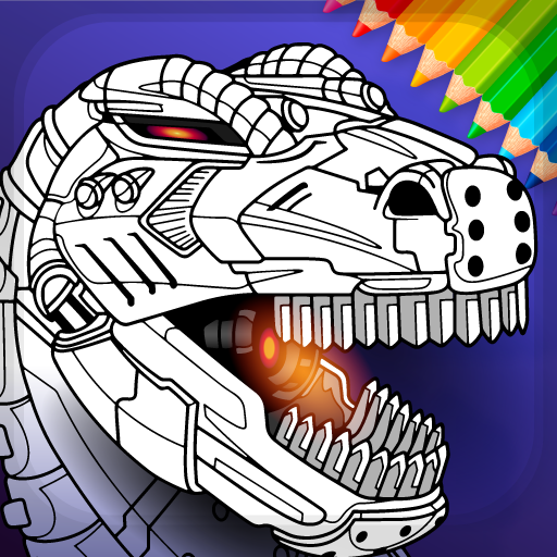 Dino robots coloring for boys â apps on