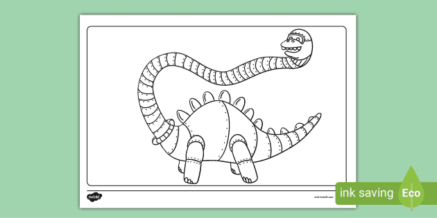 Robot dinosaur louring page teacher made