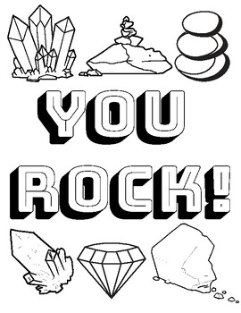 Geology rock camp activites coloring page and diy geodes by catch my drift