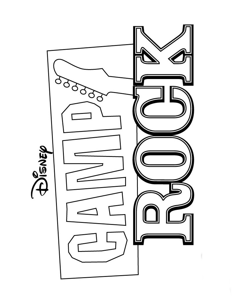 Camp rock free printable coloring pagessheets â jonas brothers demi lovato