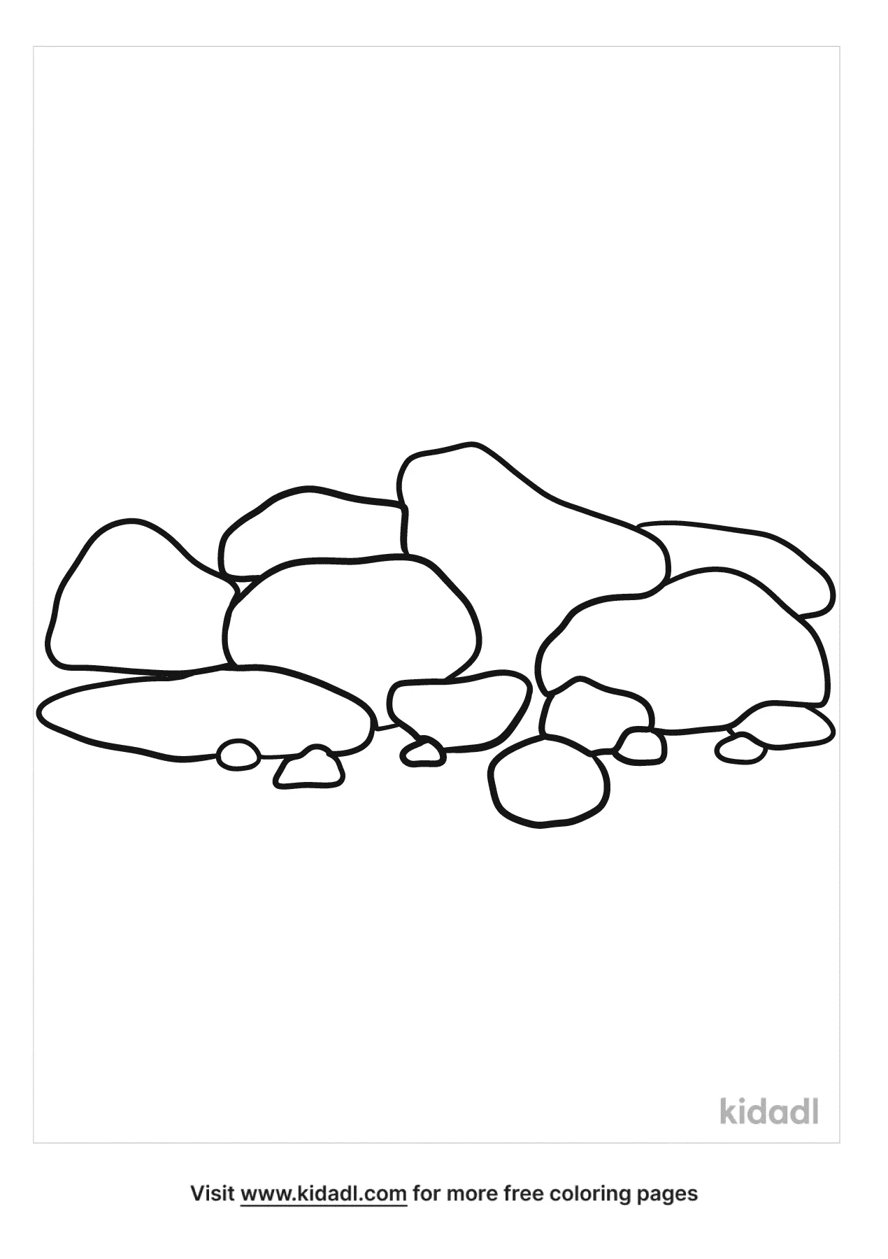 Free rock pile coloring page coloring page printables