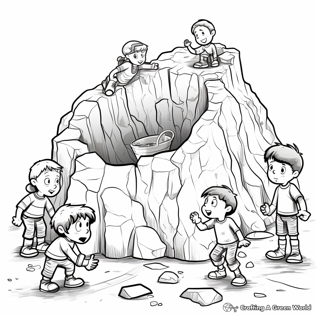 Types of rocks coloring pages