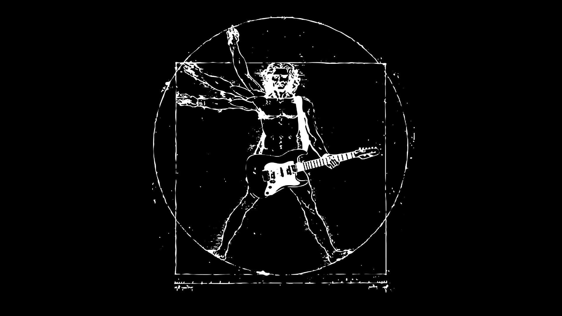 Wallpaper vitruvian man guitar rock music rock music