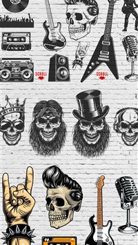 Best rock and roll iphone hd wallpapers