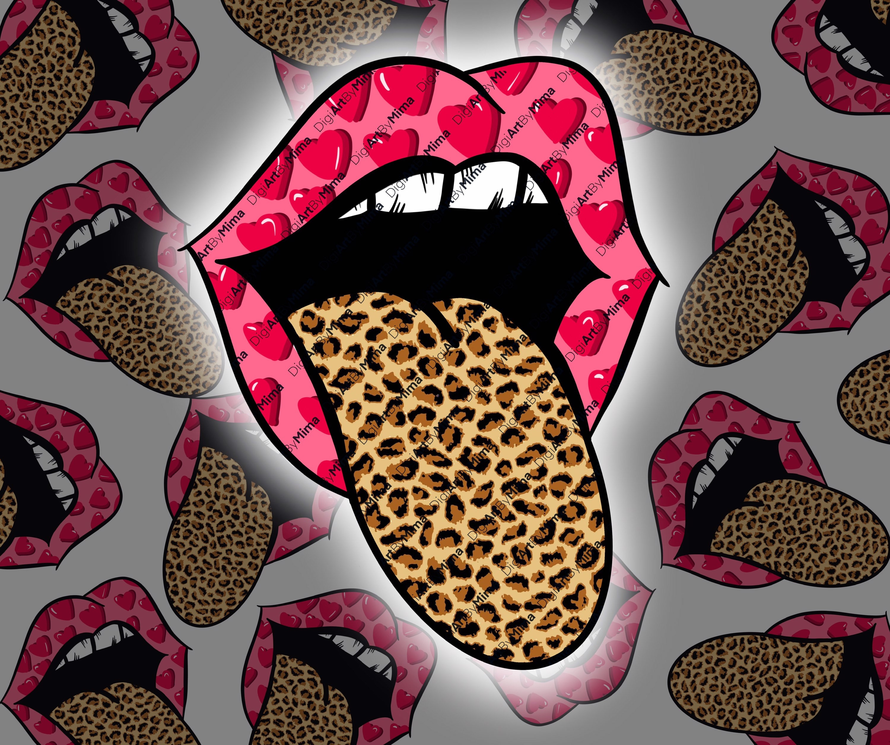 Leopard lips png rolling stones lips leopard tongue png