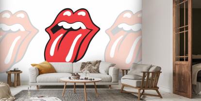 The rolling stones classic tongue mural us