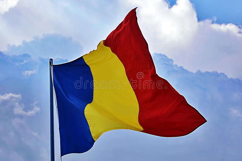 Romania flag stock photos