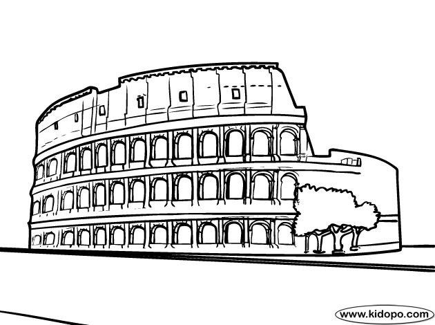 Rome coloring page saat