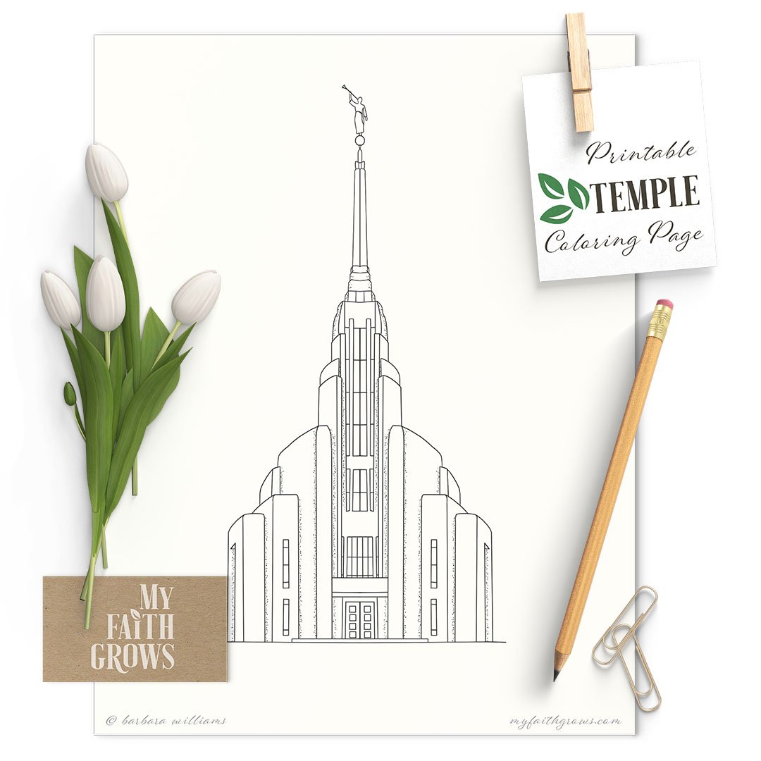 Rome italy temple printable coloring page barbara anne