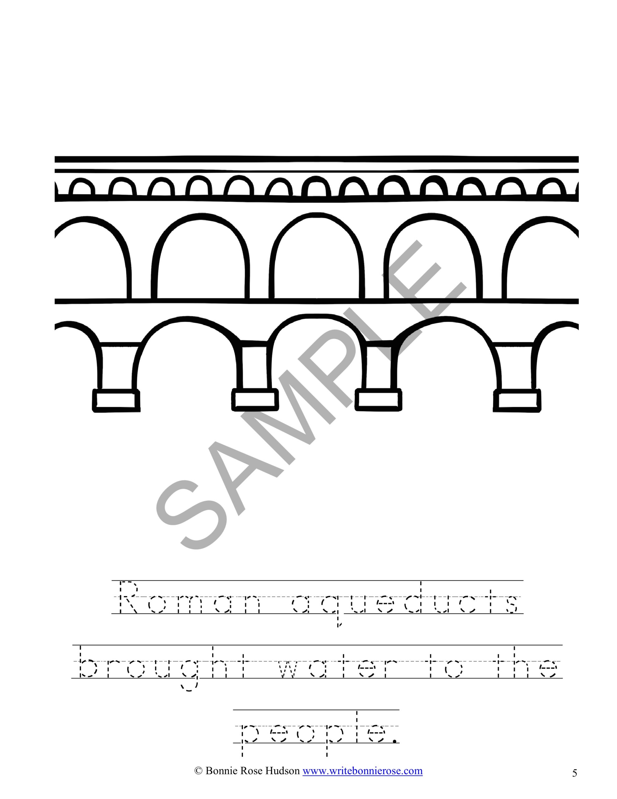 Ancient history coloring book rome