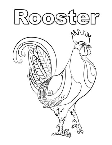 Printable rooster crafts for kids