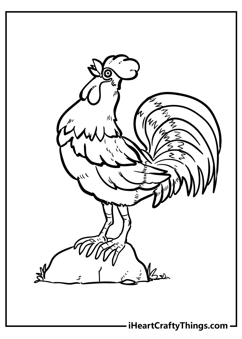 Chicken coloring pages free printables