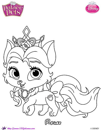 Free princess palace pets rouge coloring page â