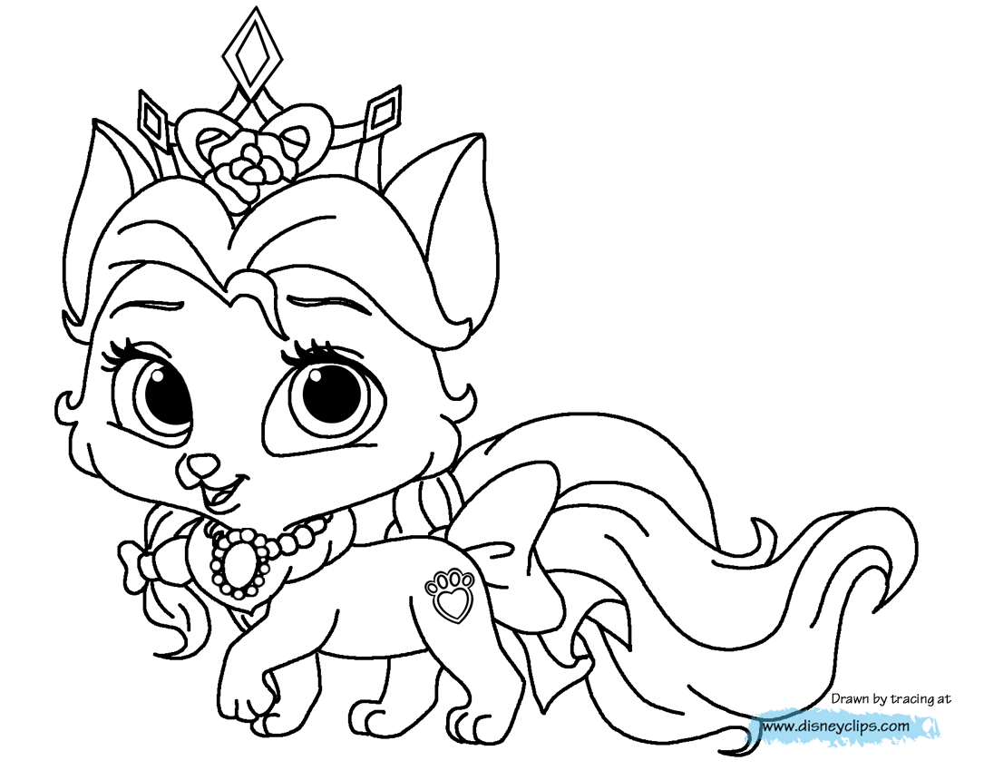 Palace pets coloring pages