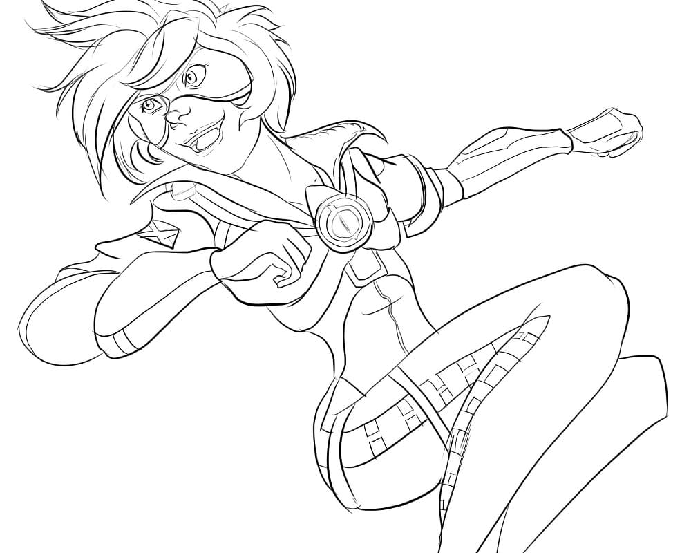 Printable tracer coloring page