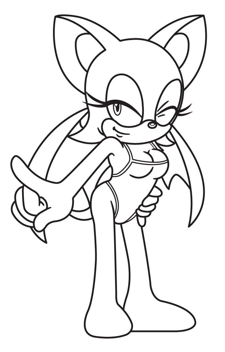 Rouge beach uncolored by sonictopfan on