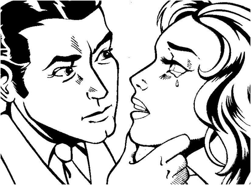 Art therapy coloring page roy lichtenstein a tear in the eye
