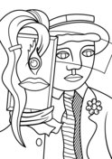 Roy lichtenstein coloring pages free coloring pages