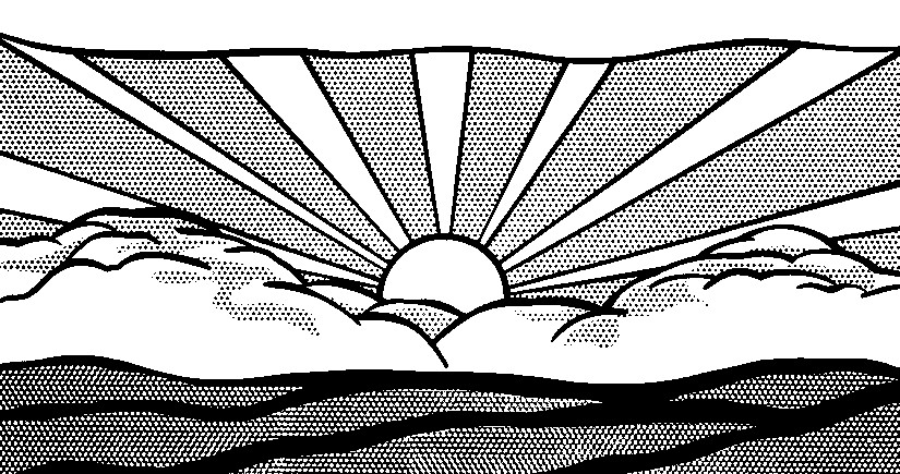 Art therapy coloring page roy lichtenstein the sun