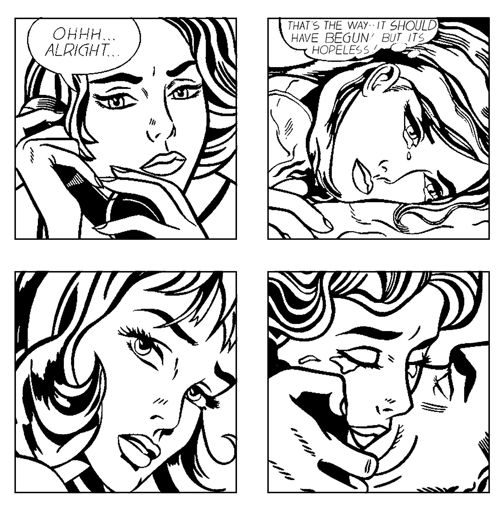 Captivating roy lichtenstein coloring pages
