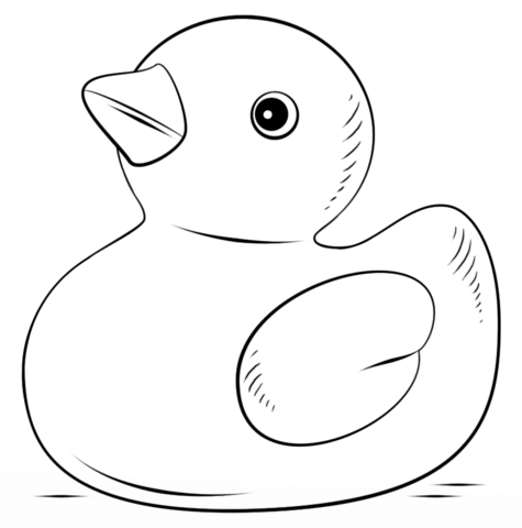Rubber duck coloring page free printable coloring pages