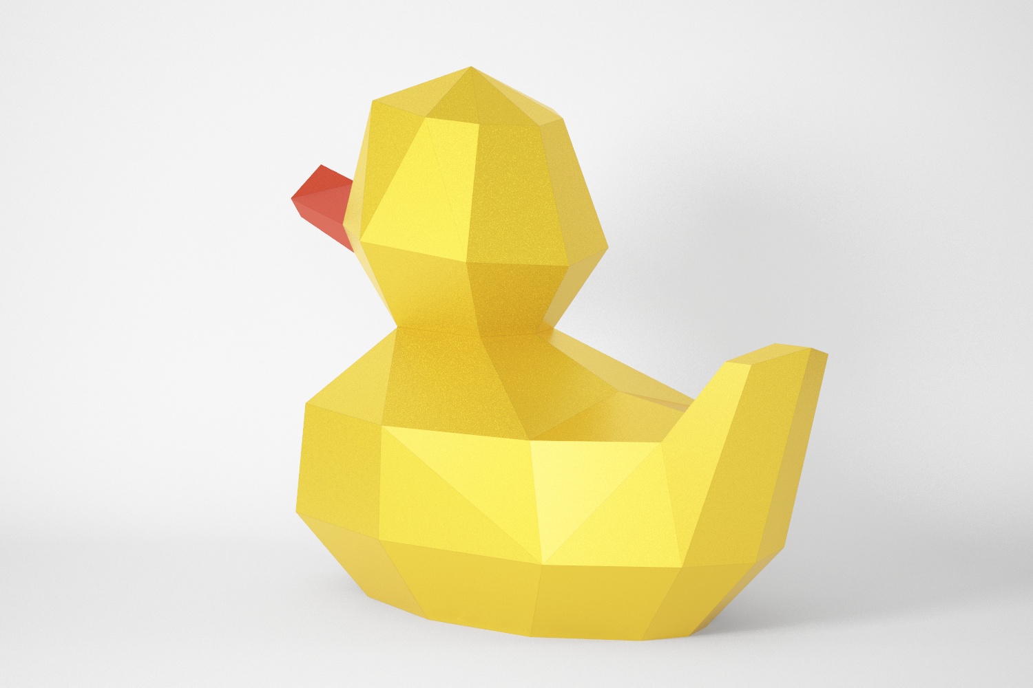 Duck paper craft pdf template