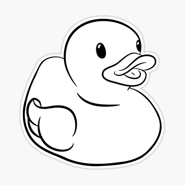 Rubber duck sticker by loriani