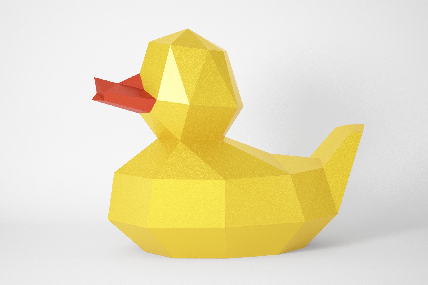 Duck paper craft pdf template