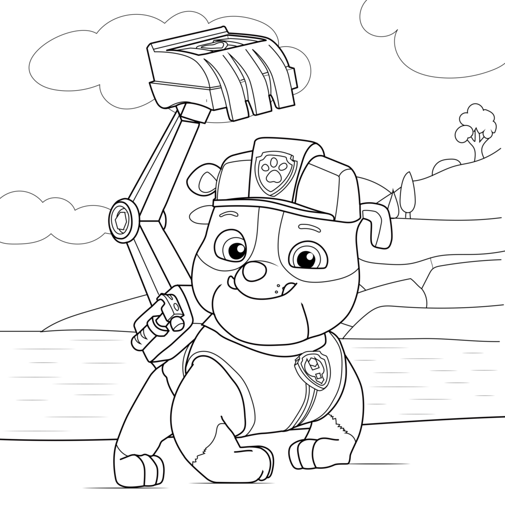 Free printable paw patrol coloring pages