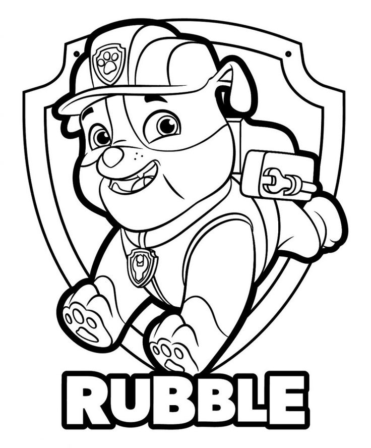 Paw patrol coloring pages rubble paw patrol coloring pages paw patrol coloring rubble paw patrol