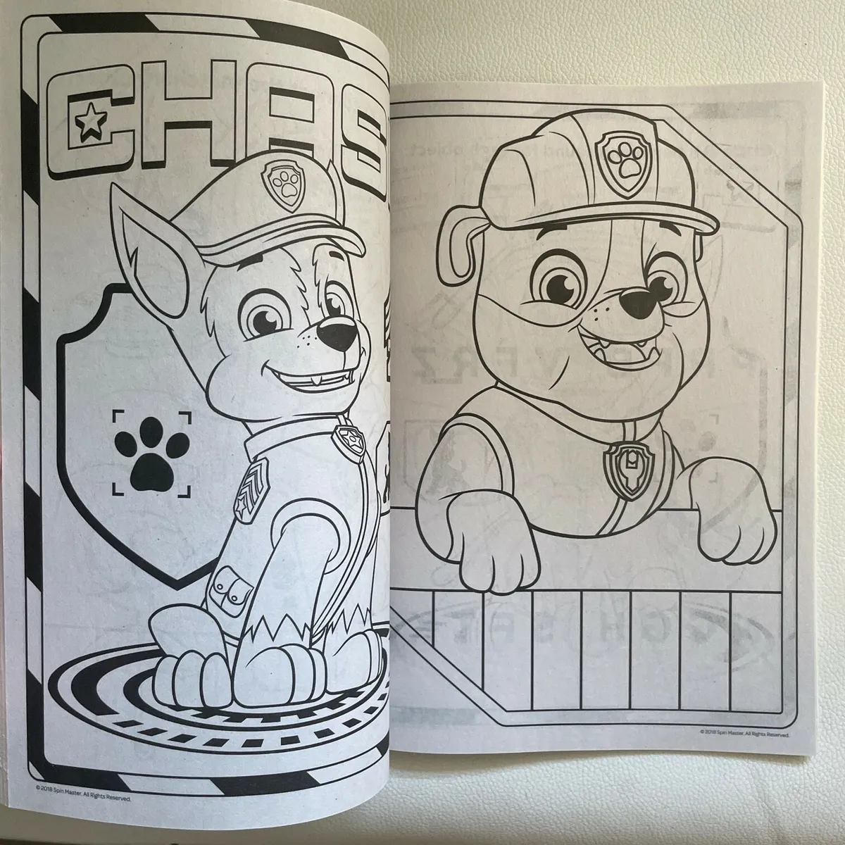 Paw patrol jumbo coloring book new nickeloden licensed marshall chase rubble