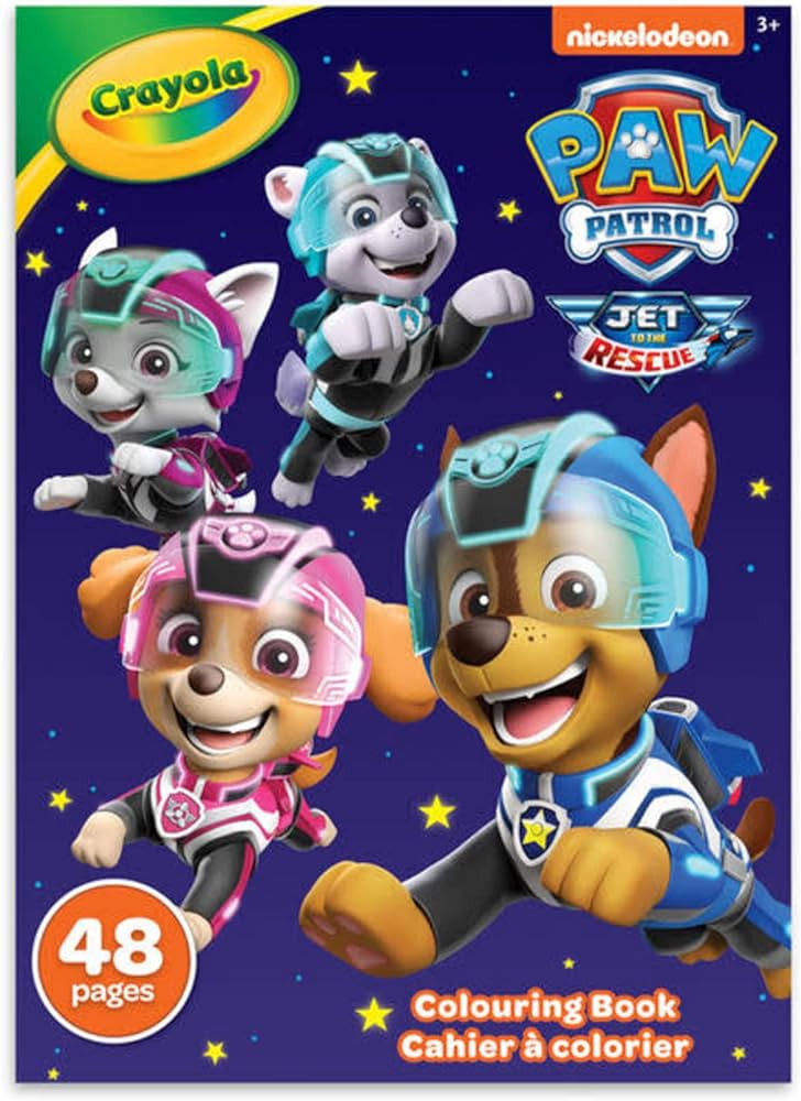 Paw patrol coloring book pagesjet to the rescue series craylãpremium toys games