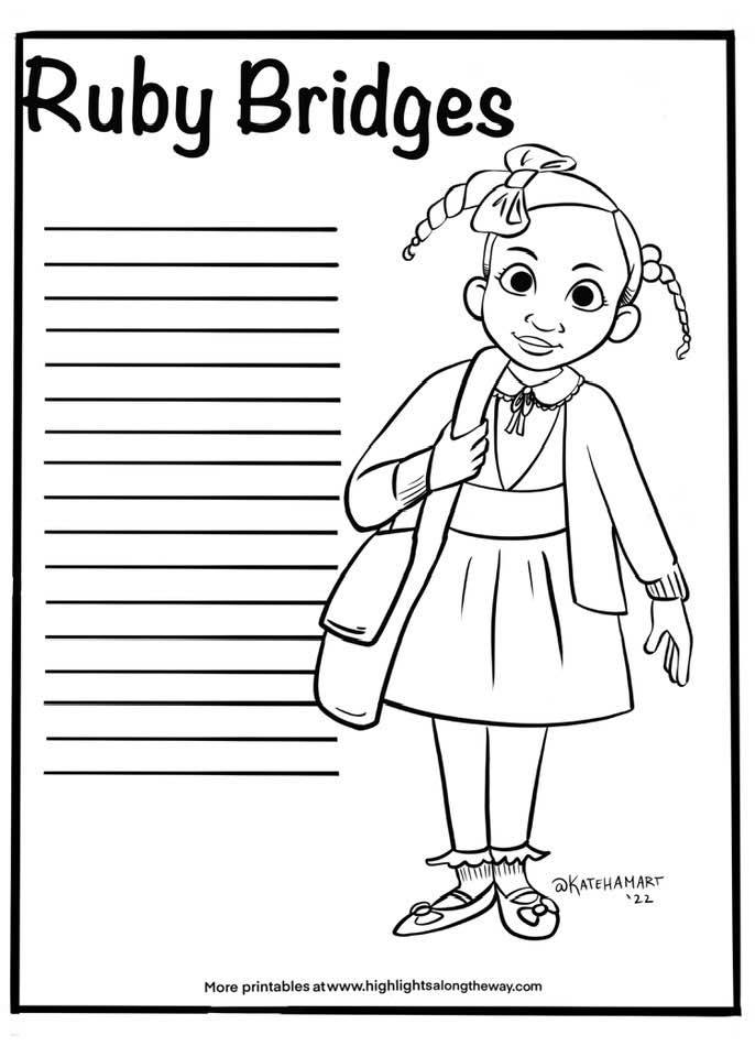 Black history month coloring sheets free printable collection