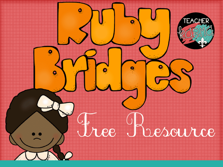 Ruby bridges freebie facts about ruby and journal paper â teacher karma