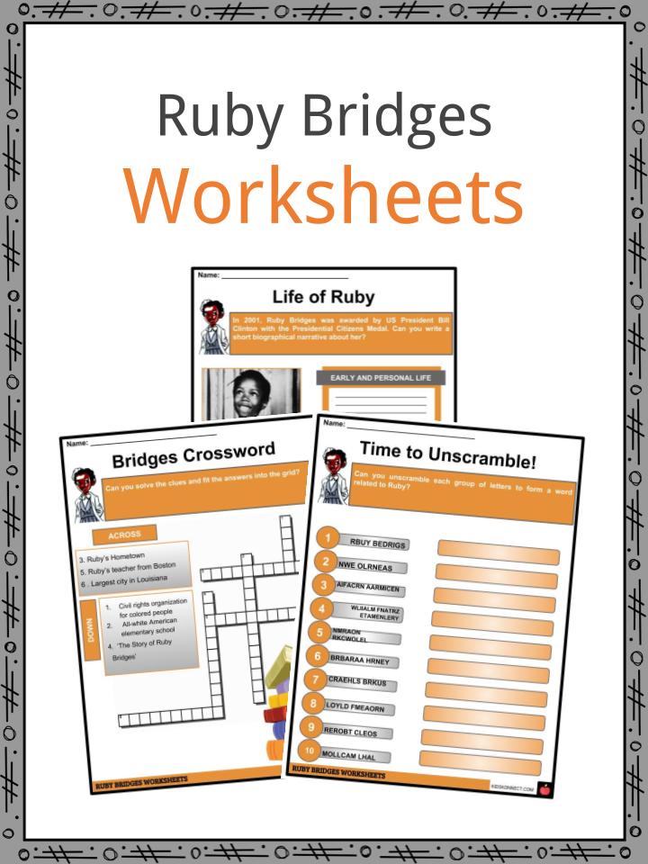 Ruby bridges facts worksheets historical biography for kids