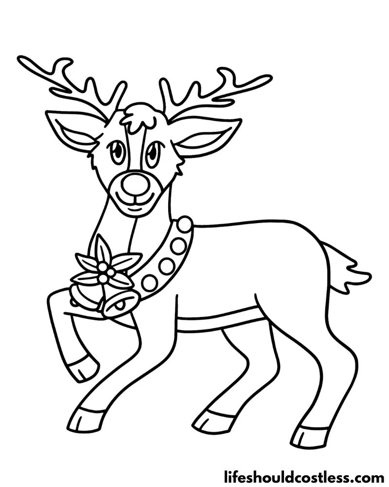 Rudolph coloring pages free printable pdf templates