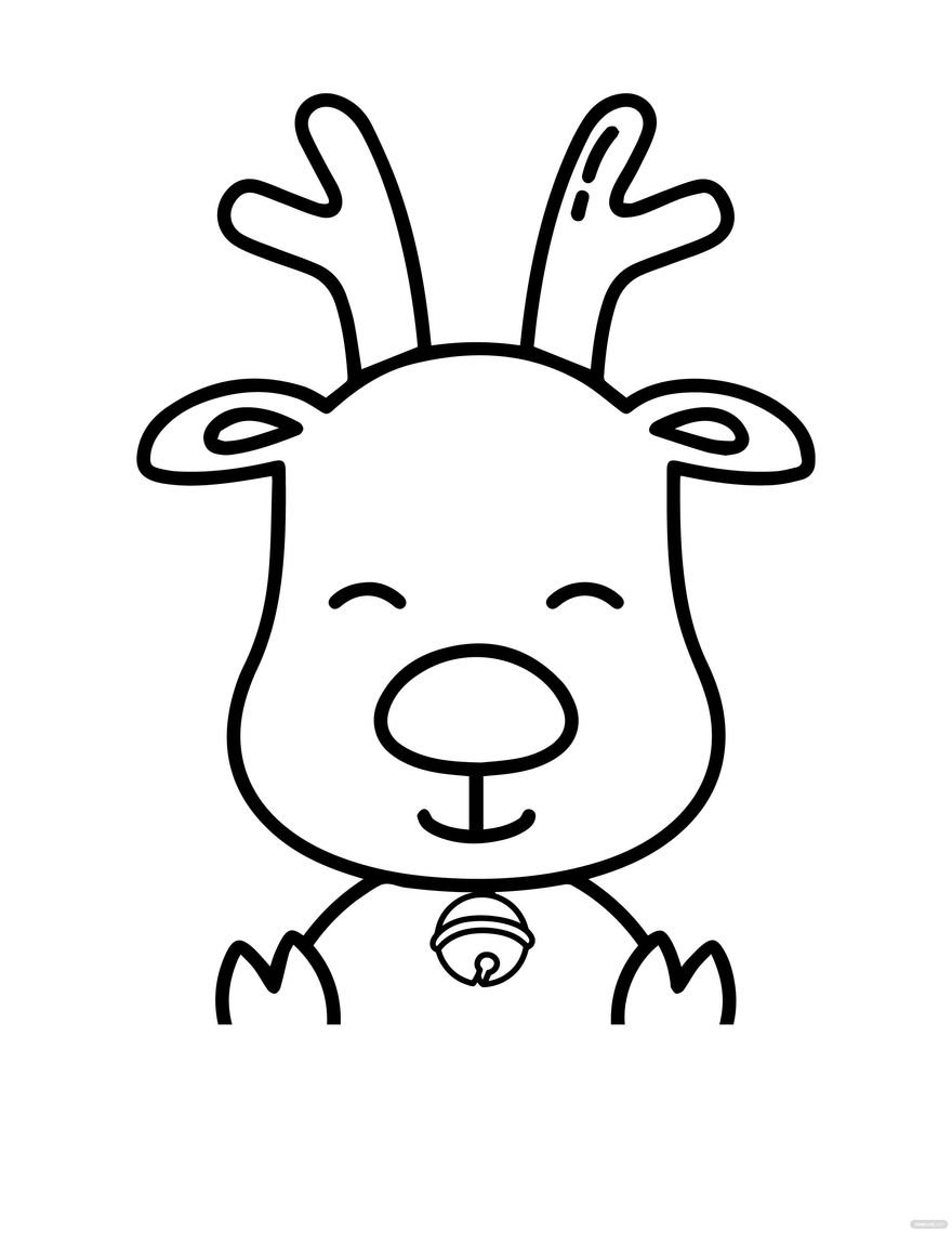 Free rudolph coloring page
