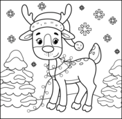 Reindeer coloring pages free coloring pages