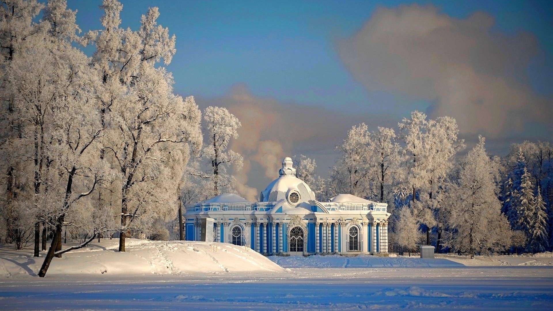 Beautiful snowy russian winter hd wallpapers