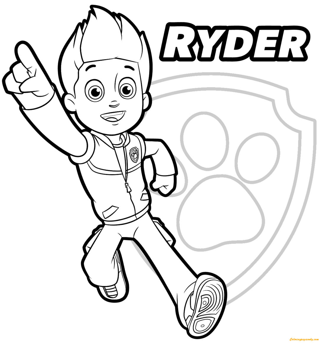 Printable coloring pages paw patrol coloring pages paw patrol coloring ryder paw patrol