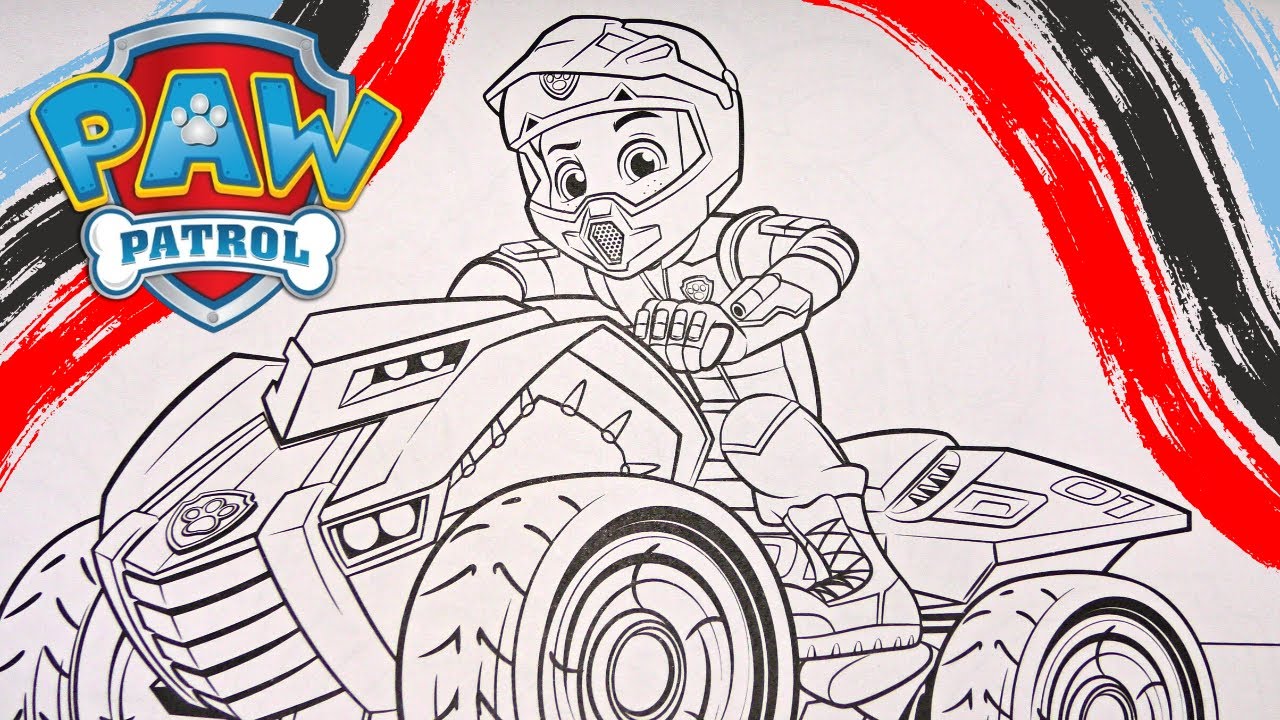 Coloring ryder paw patrol ryder coloring page paw patrol the ovie coloring book yes toys