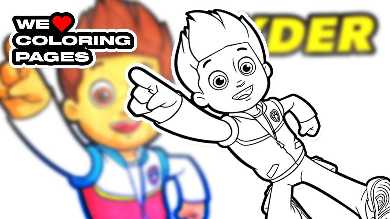 Ryder paw patrol coloring page we âï coloring pages
