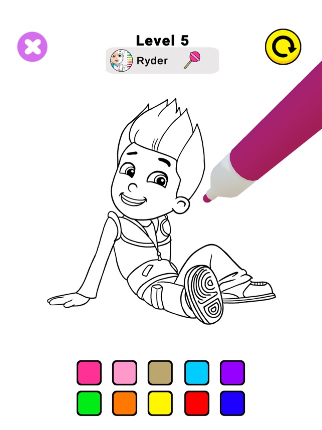 Paw ryder coloring pups on the app store