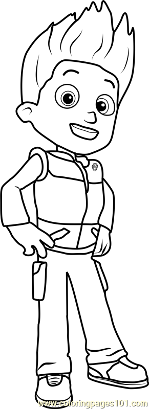 Ryder coloring page paw patrol coloring pages paw patrol coloring birthday coloring pages