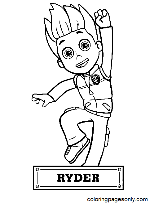 Ryder paw patrol coloring pages printable for free download