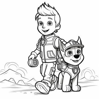 Ryder paw patrol coloring pages