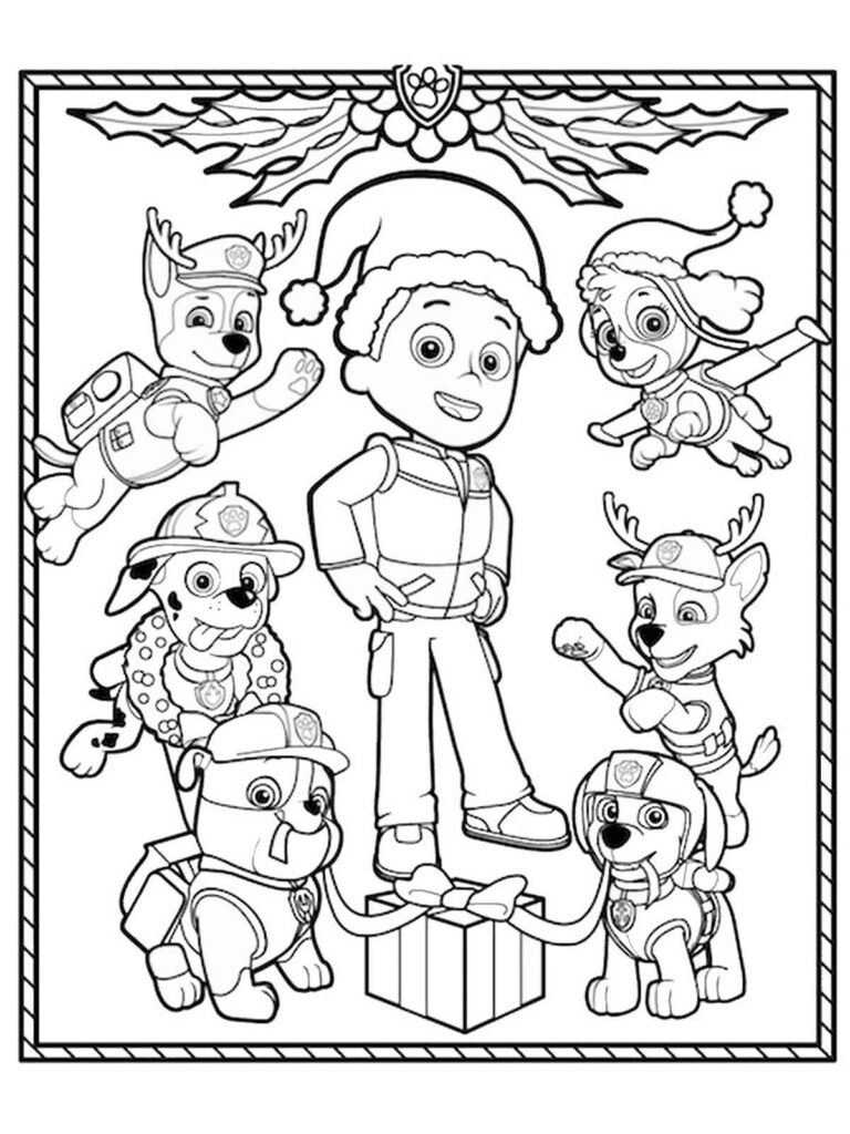Ryder from paw patrol coloring pages