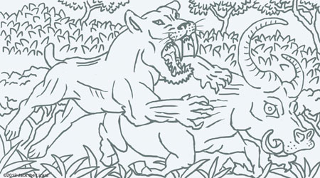 Prehistoric animal coloring pages