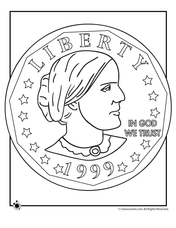 Susan b anthony coloring pages woo jr kids activities childrens publishing