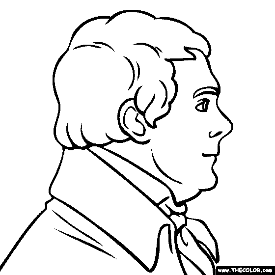 Faous historical figure coloring pages